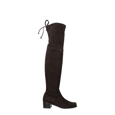 Cuissardes en cuir marron Stuart Weitzman