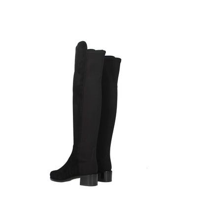 Stuart Weitzman Zwart Leren Overknee