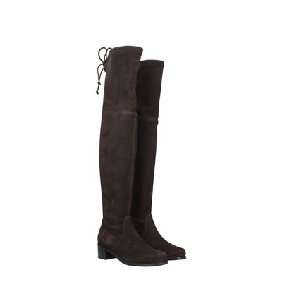 Cuissardes en cuir marron Stuart Weitzman
