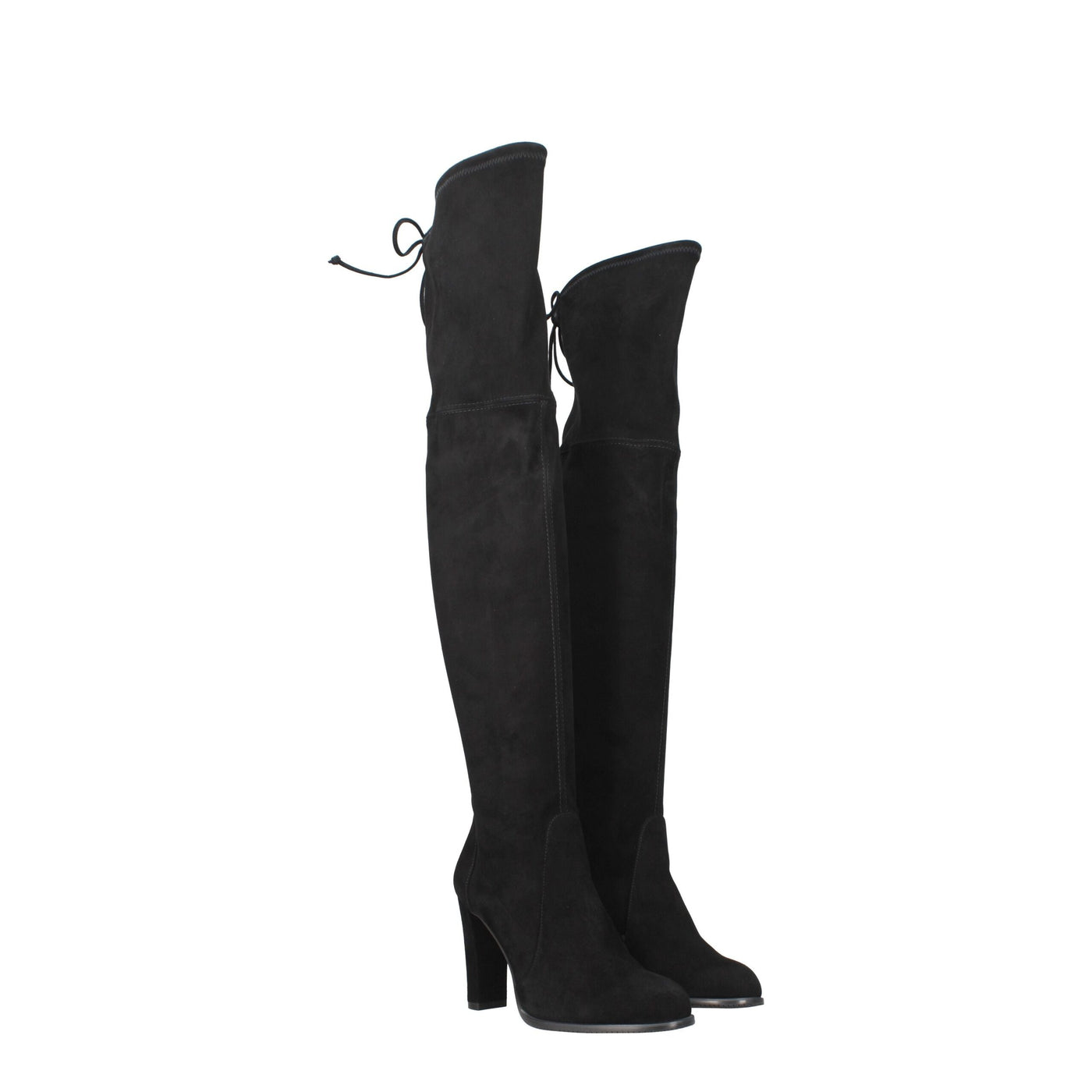 Stuart Weitzman Zwart Leren Overknee