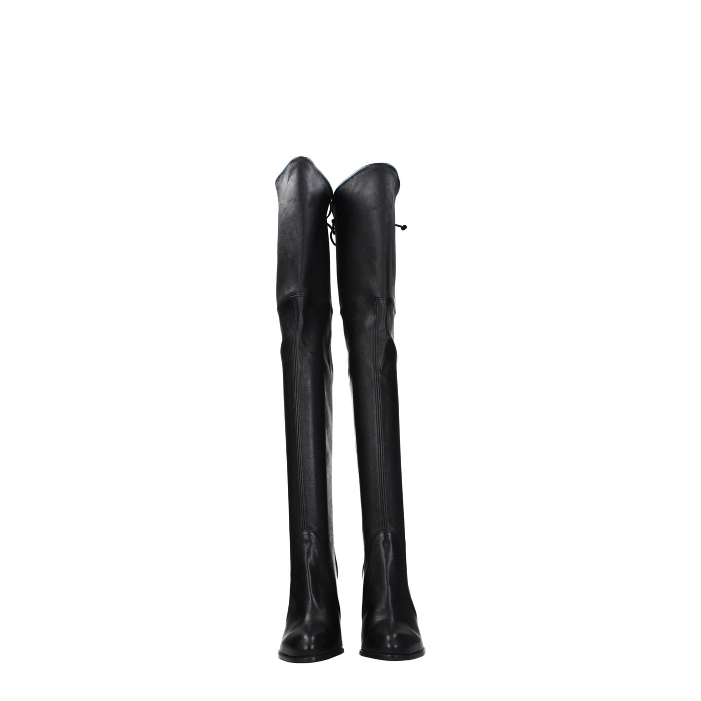 Stuart Weitzman Zwart Leren Overknee