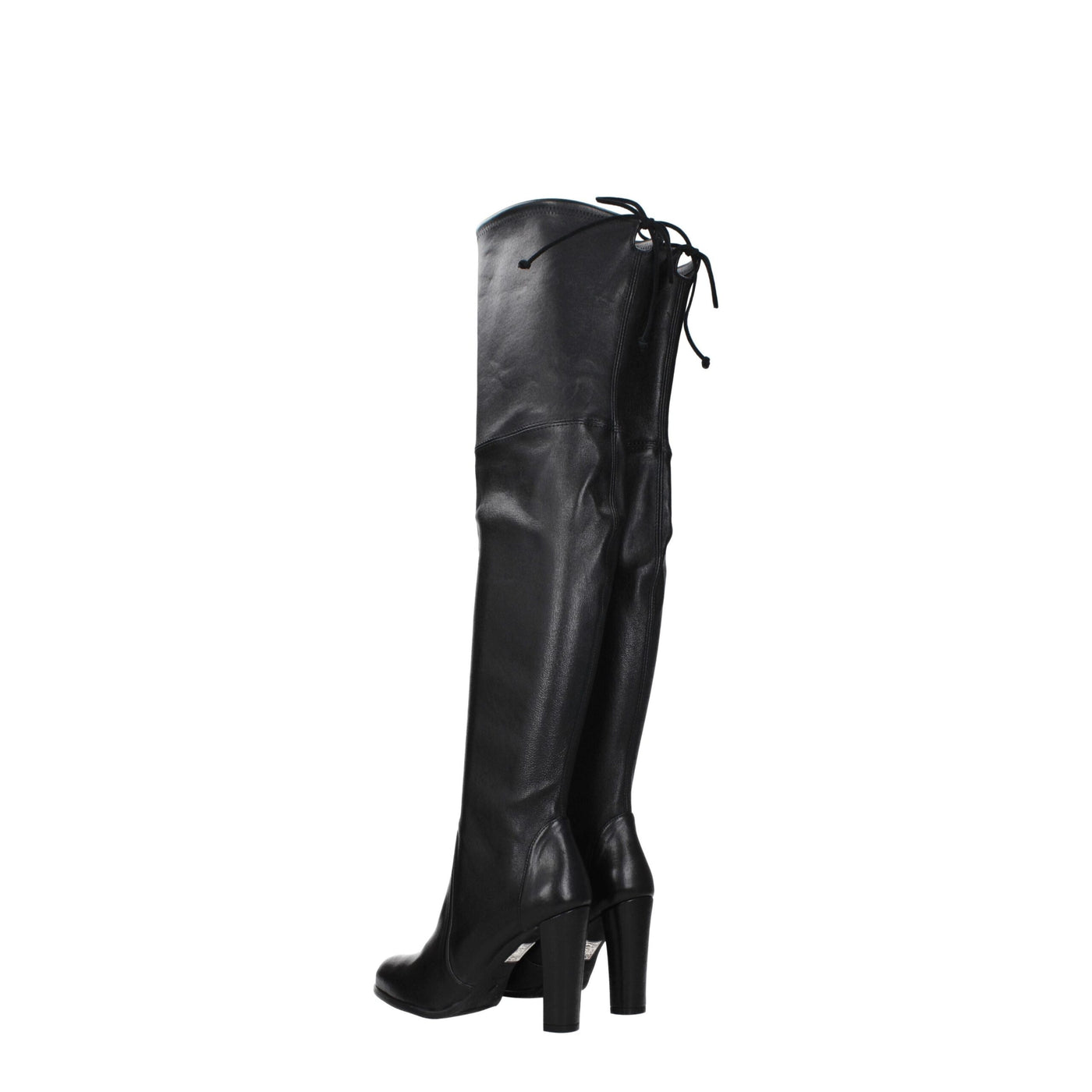 Stuart Weitzman Zwart Leren Overknee