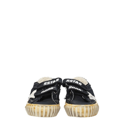 Golden Goose Black Fabric Sneakers