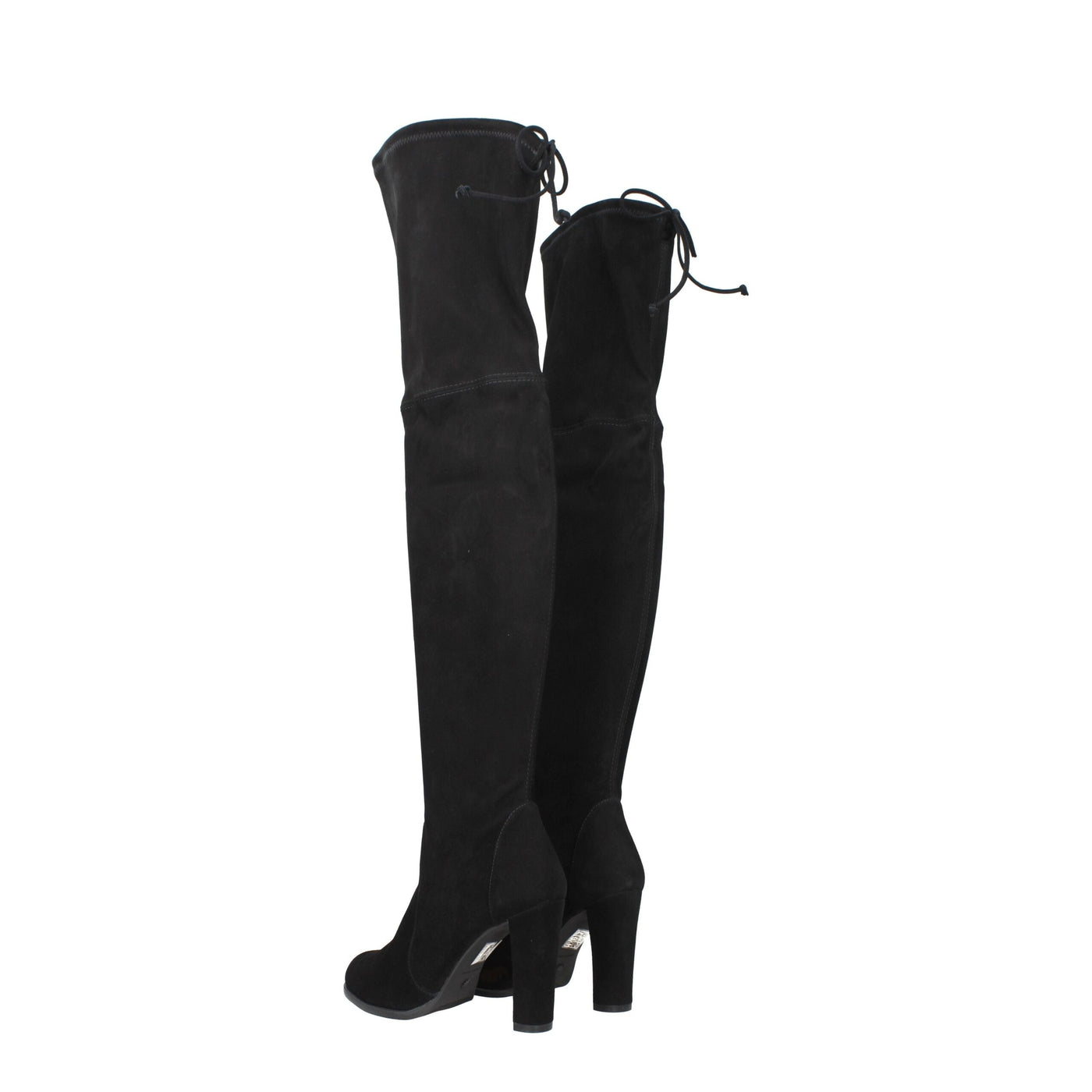 Stuart Weitzman Zwart Leren Overknee