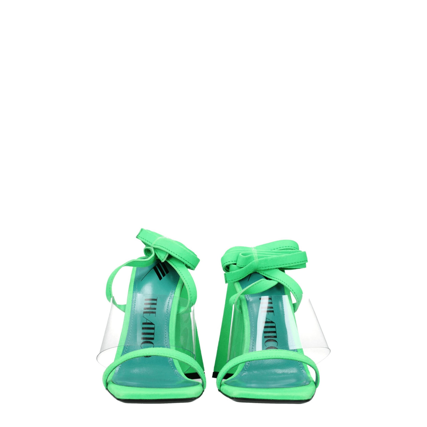 The Attico Transparent Leather Flat Sandals