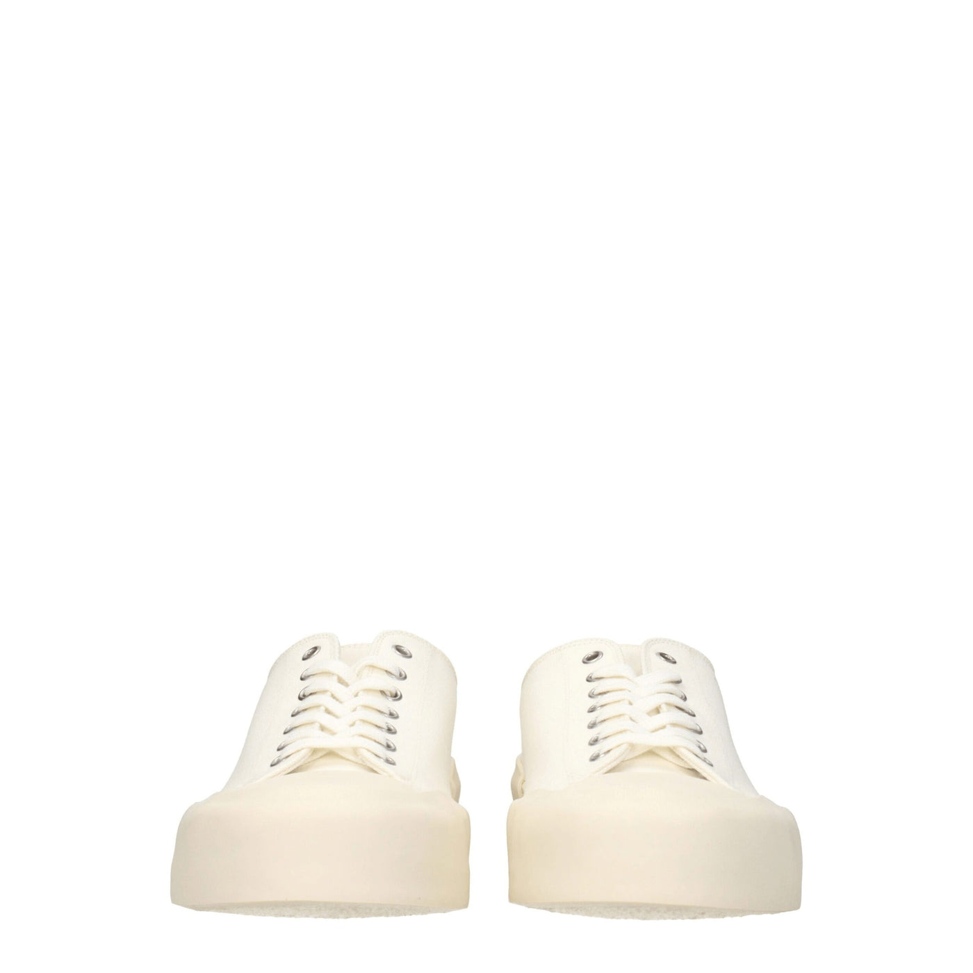 Baskets basses Jil Sander en tissu beige