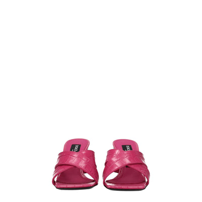 Dolce & Gabbana Pink Leather Platforms