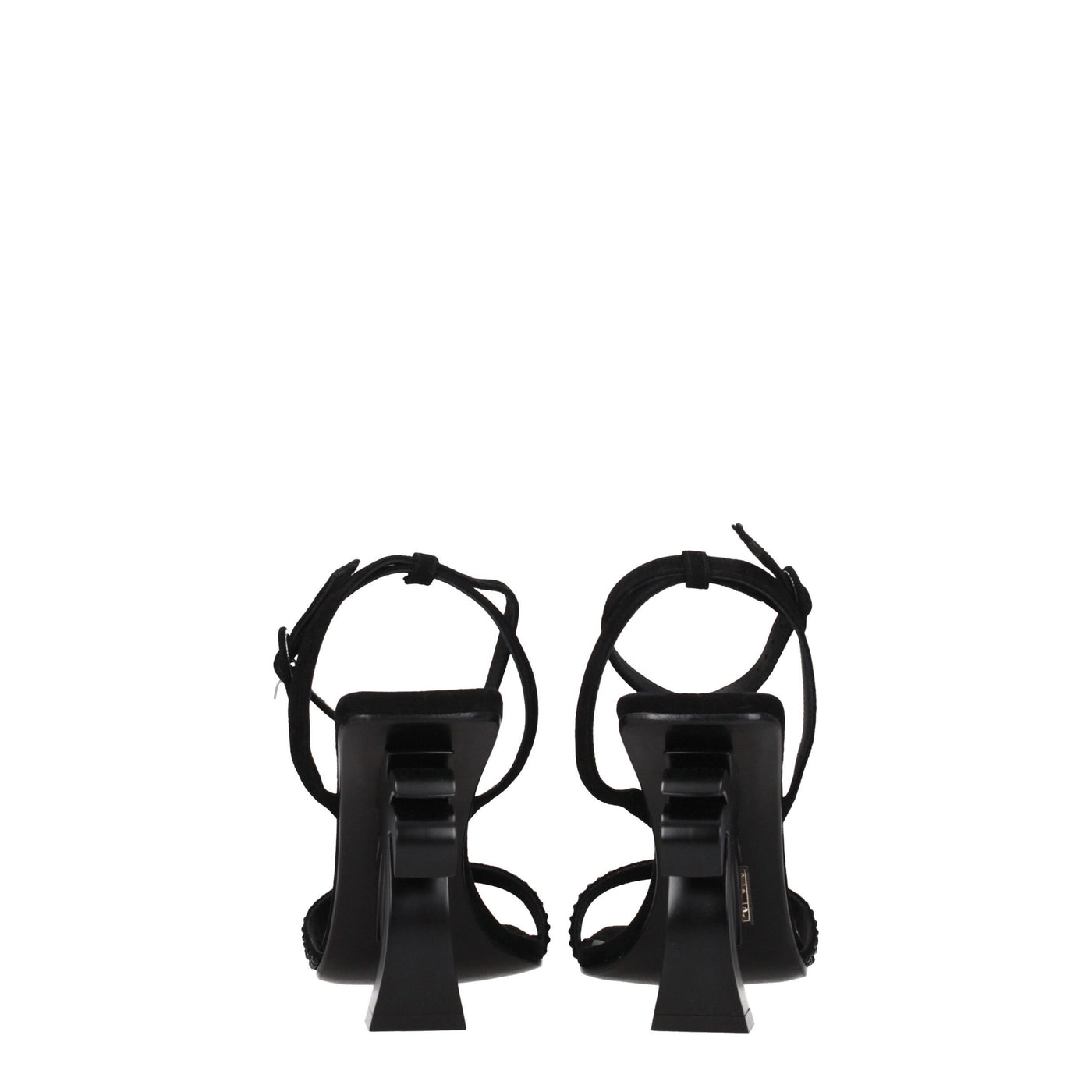 Palm Angels Black Leather Strap-Ons Sandals