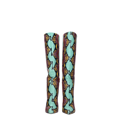 Paris Texas Multicolor leren laarzen met hoge hak