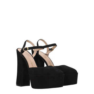 Stuart Weitzman - Plateformes en cuir noir