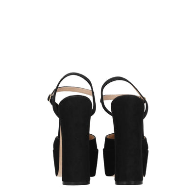 Stuart Weitzman - Plateformes en cuir noir