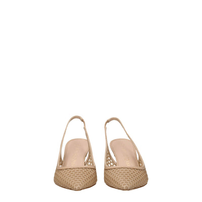 Stuart Weitzman Beige Leather High Heel Pumps