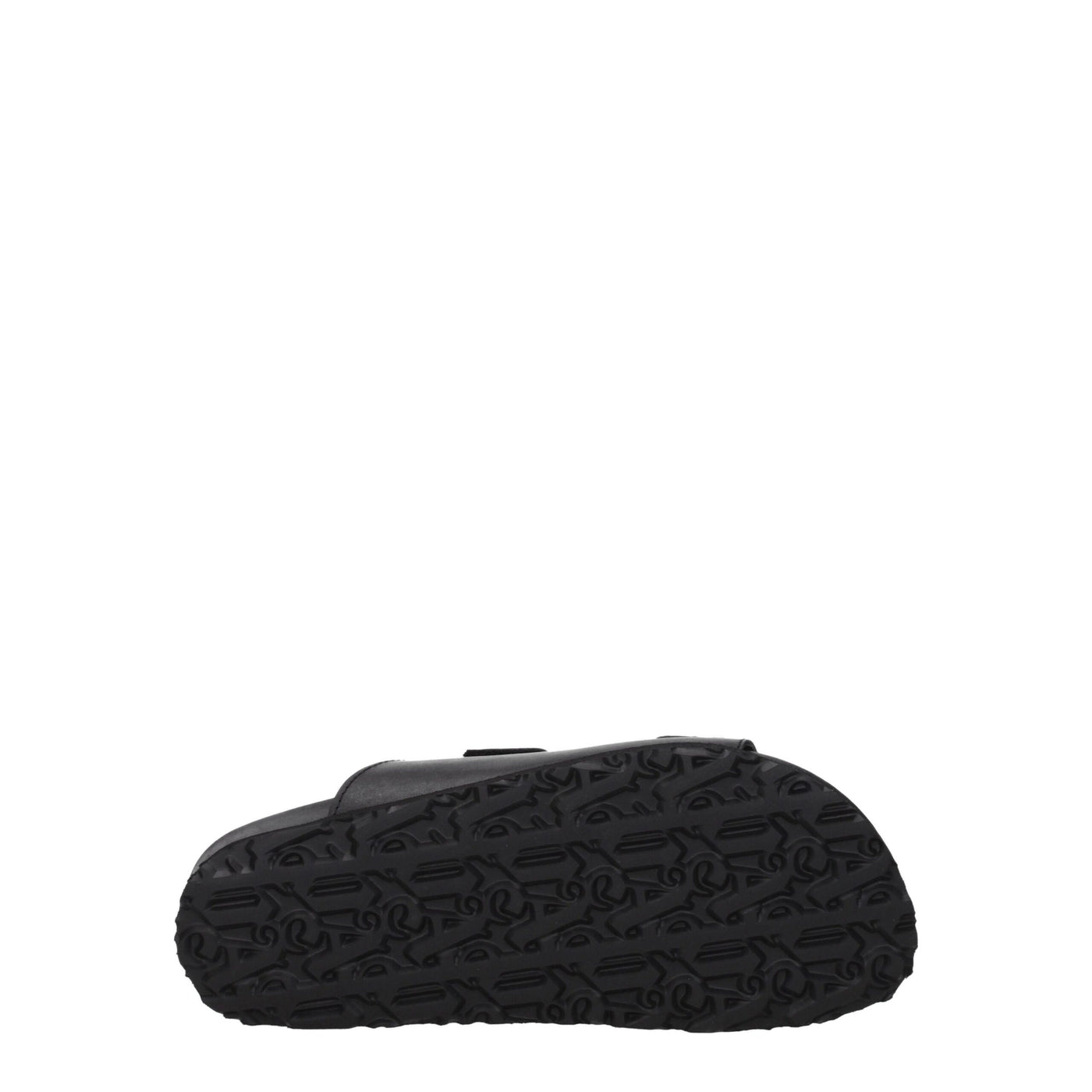 Palm Angels Zwarte Leren Platte Sandalen