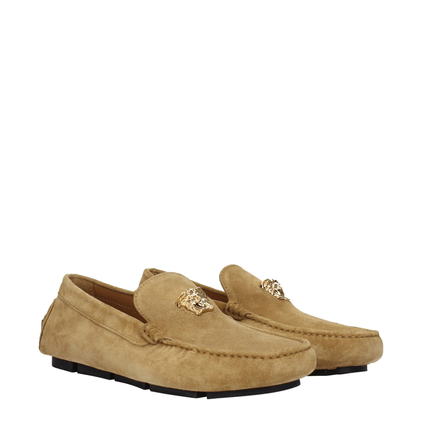Versace beige leren instappers