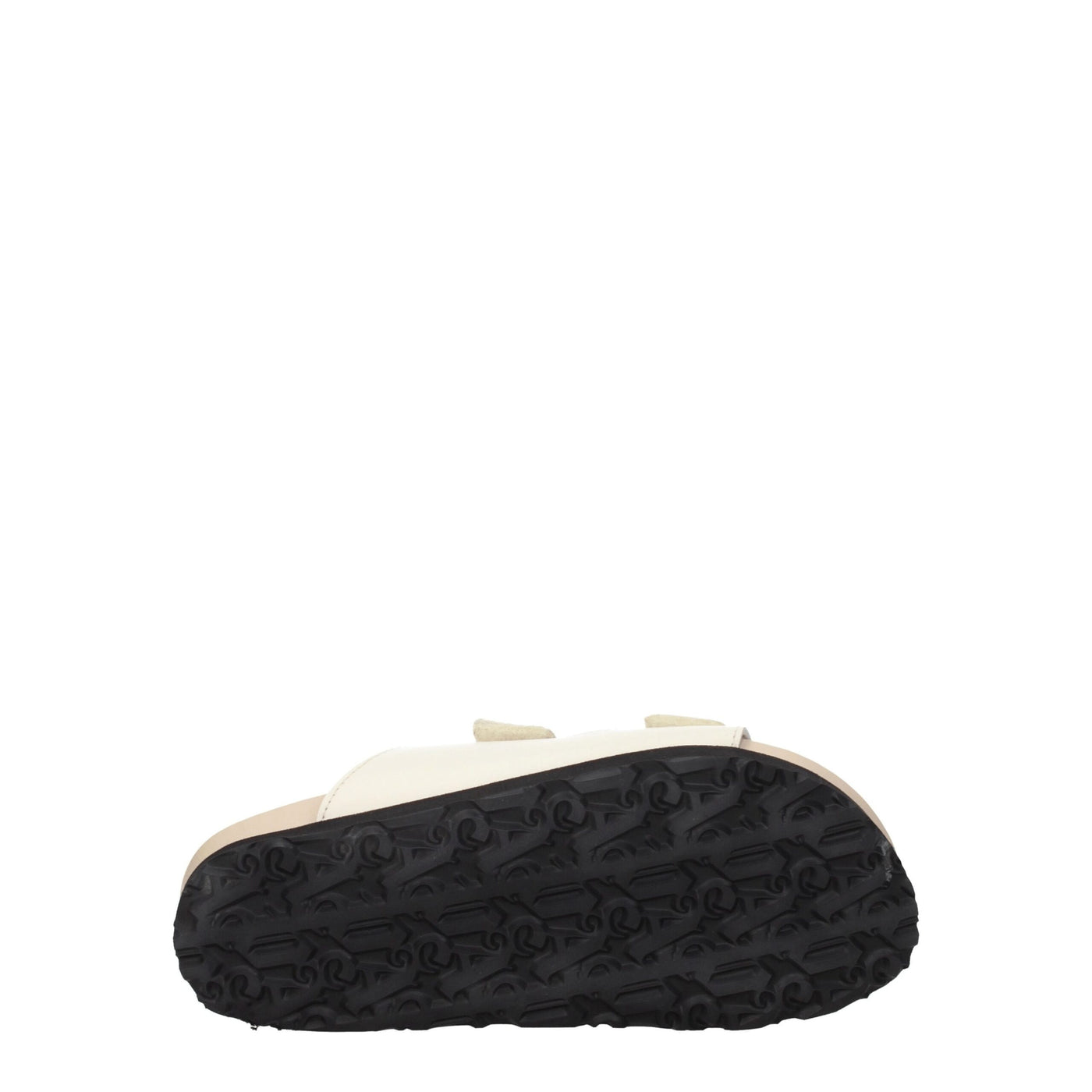 Palm Angels beige leren platte sandalen