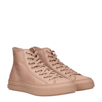 Valentino Garavani Roze Stoffen Hoge Tops