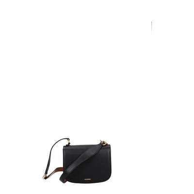 Sacs à main en cuir noir Jil Sander