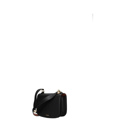 Sacs à main en cuir noir Jil Sander