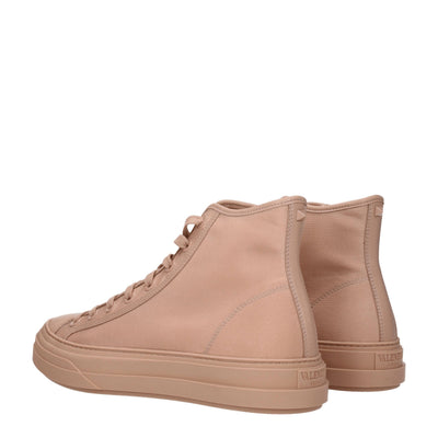 Valentino Garavani Roze Stoffen Hoge Tops