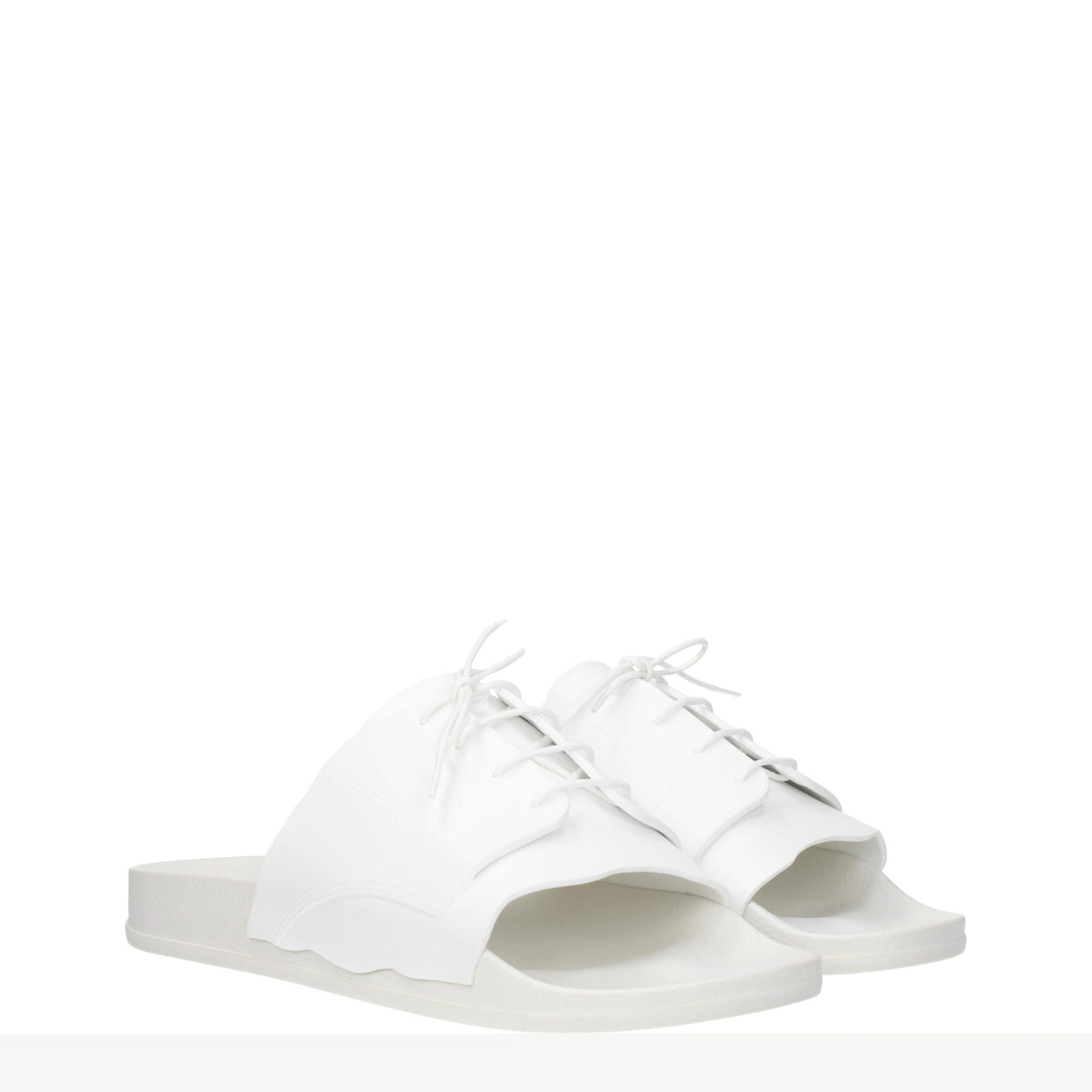 Sandales chaussons en coton blanc Maison Margiela