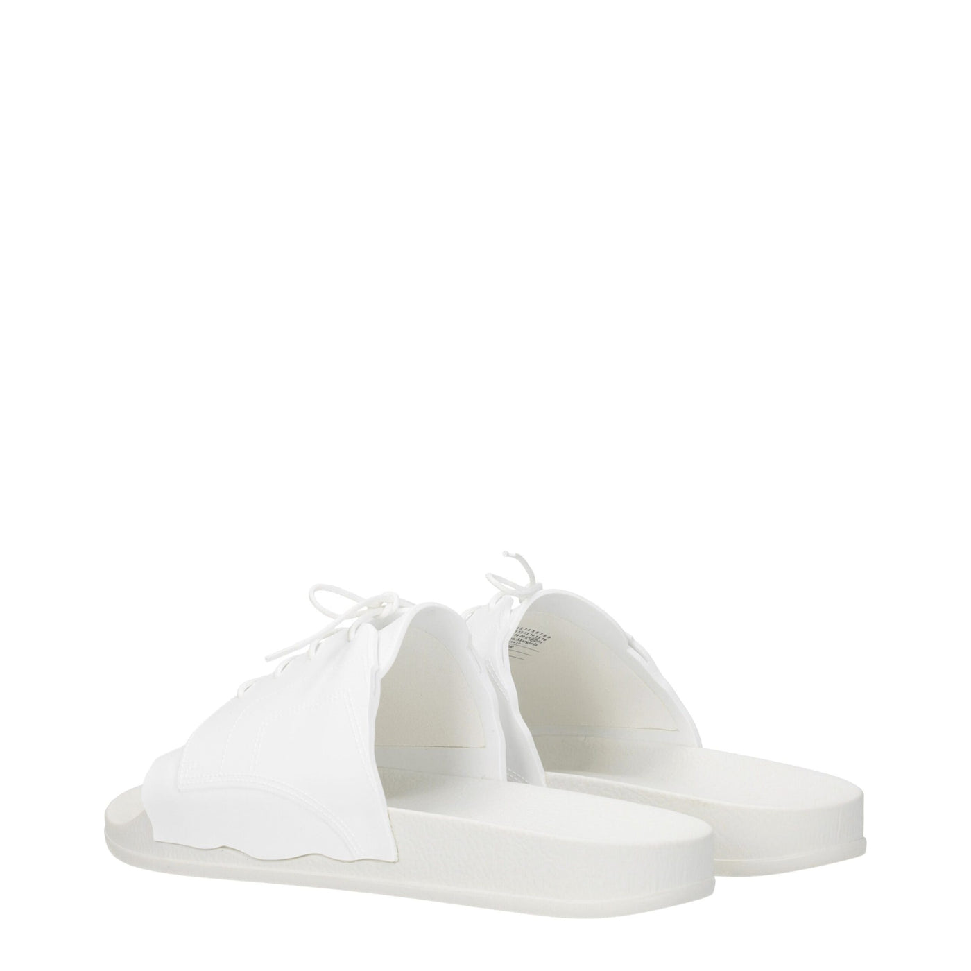 Sandales chaussons en coton blanc Maison Margiela