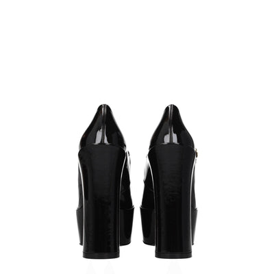 Stuart Weitzman Black Leather Platforms Pumps