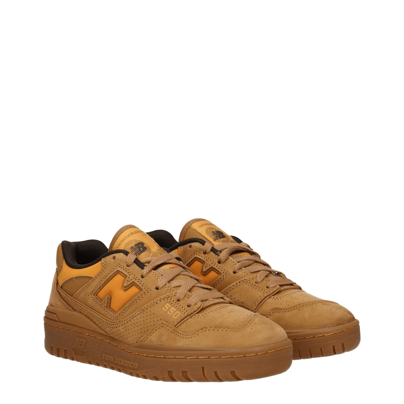 Baskets New Balance en cuir marron