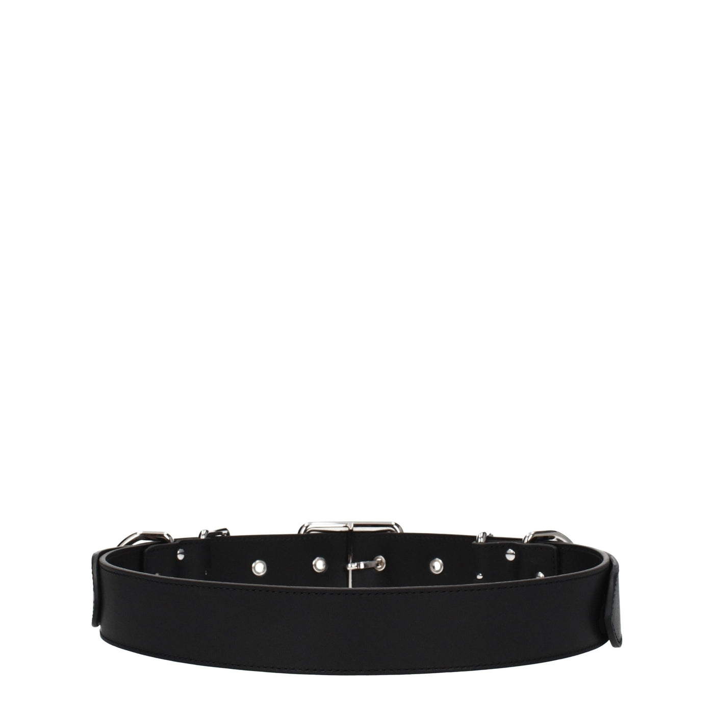 Moschino zwarte leren riemen
