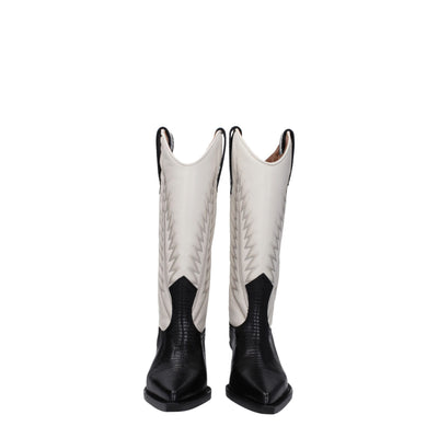 Paris Texas Beige Leather Boots