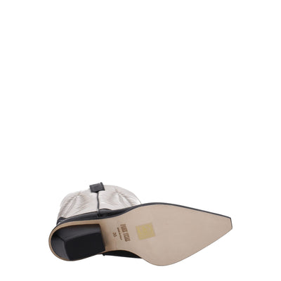 Paris Texas Beige Leather Boots