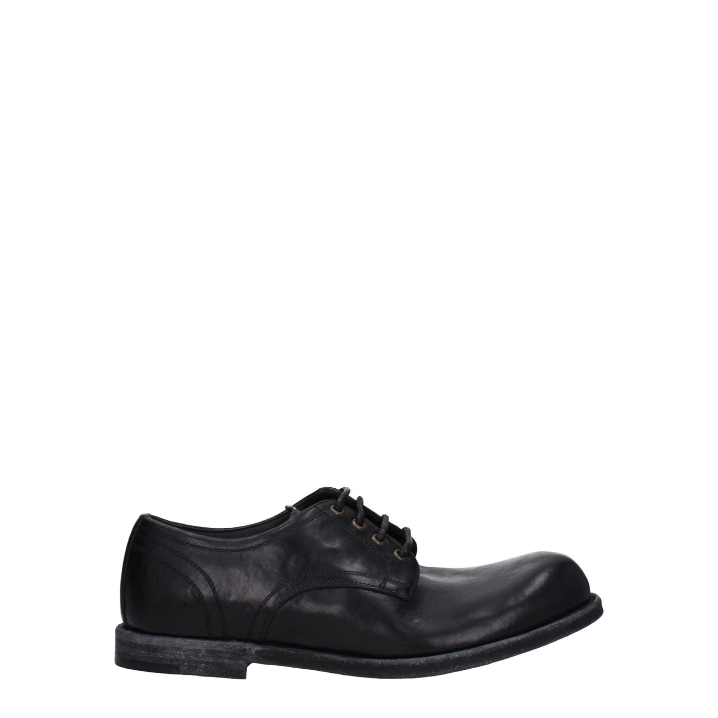 Dolce &amp; Gabbana Zwarte Leren Oxfords en Derbies