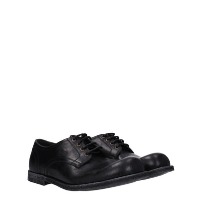 Dolce &amp; Gabbana Zwarte Leren Oxfords en Derbies