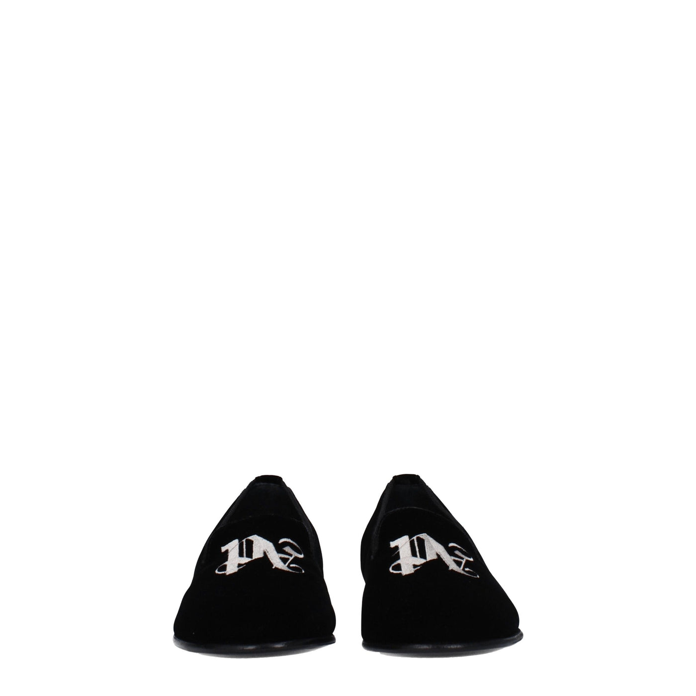 Palm Angels Zwarte Fluwelen Slip-On Loafers