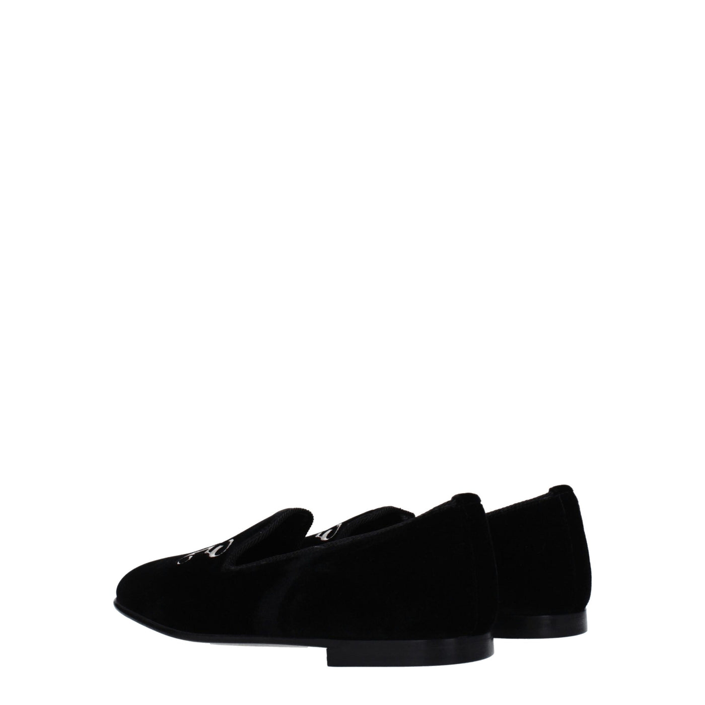 Palm Angels Zwarte Fluwelen Slip-On Loafers