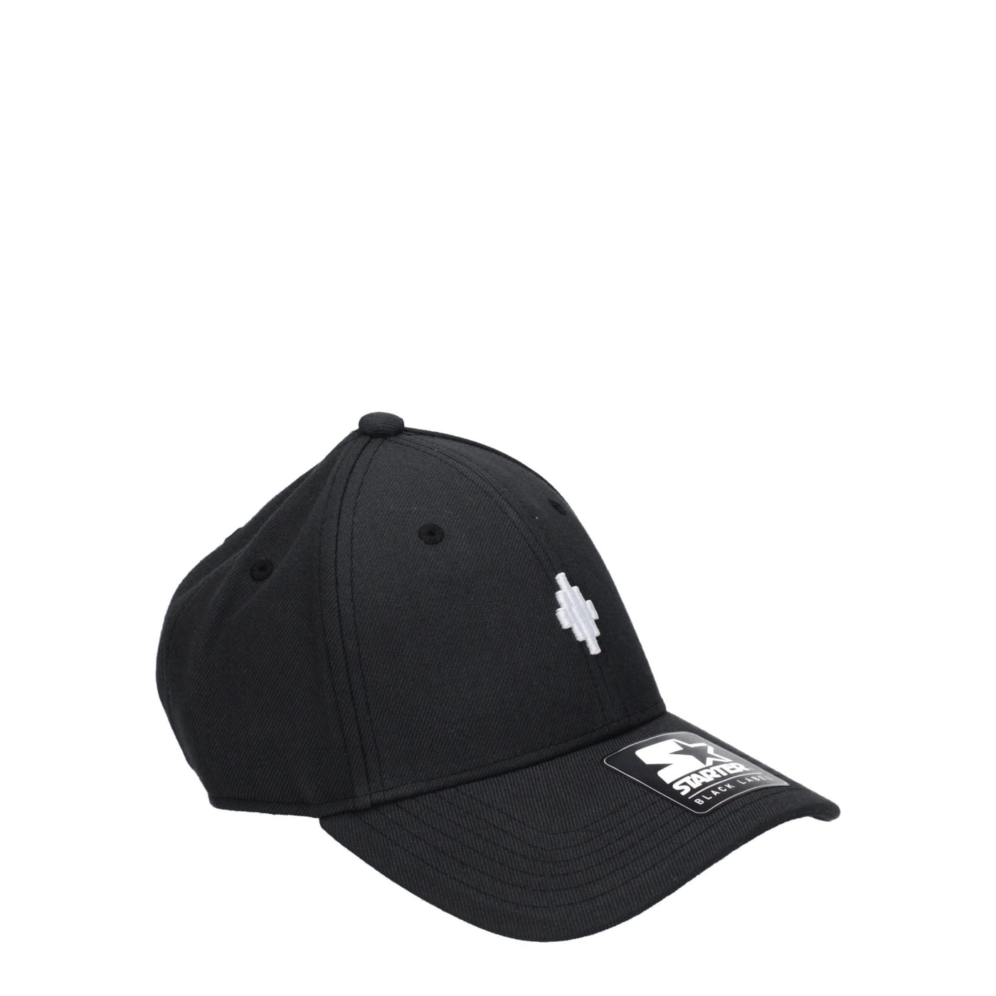Marcelo Burlon zwarte maraboe caps (honkbalhoed)