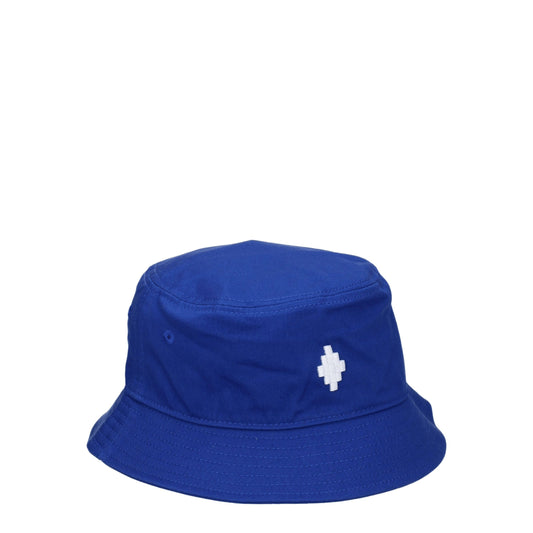 Marcelo Burlon Blue Cotton Bucket Hats