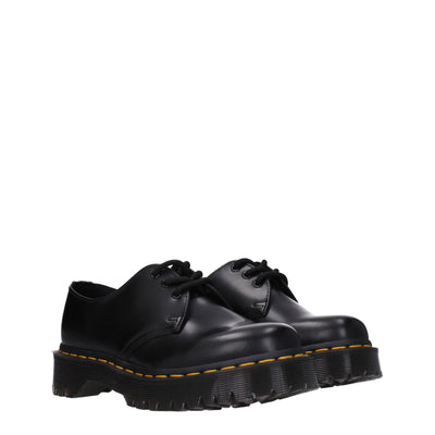 Dr. Martens Zwarte Leren Oxfords en Derbies
