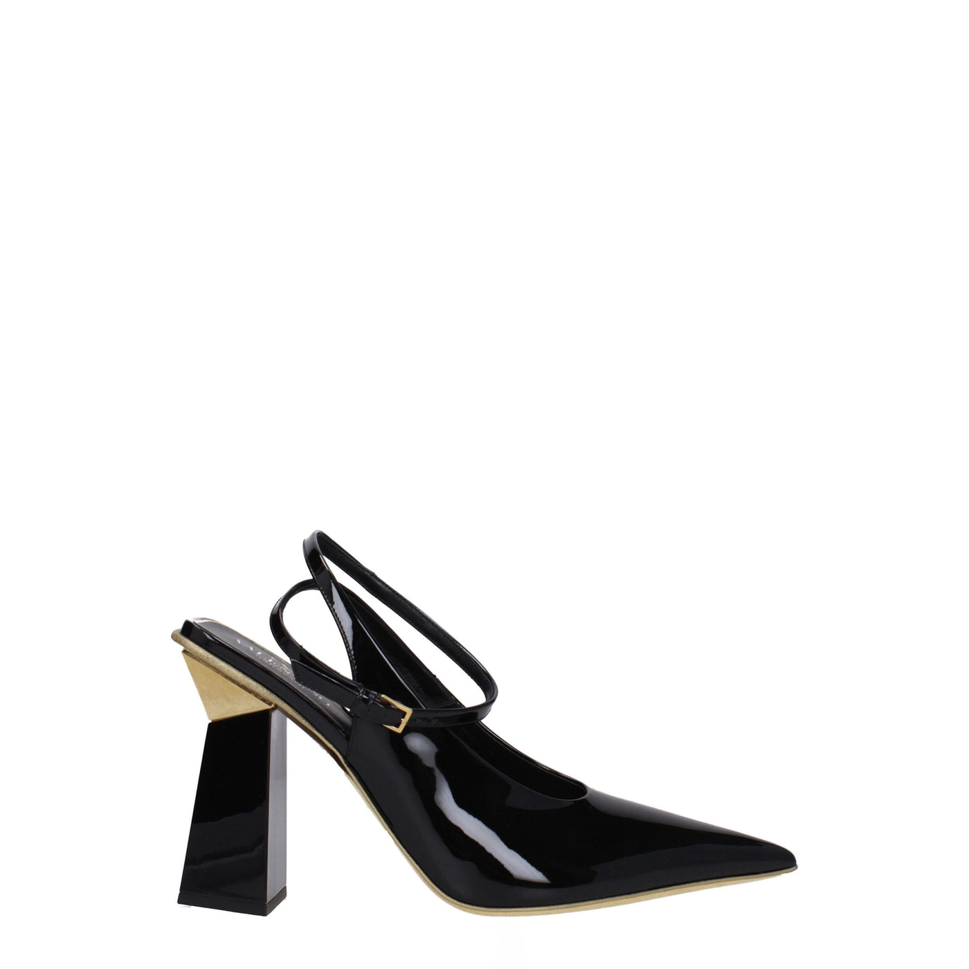 Sandales en cuir noir Valentino Garavani