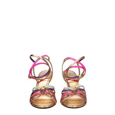 Sandales à talons aiguilles en cuir multicolore Valentino Garavani