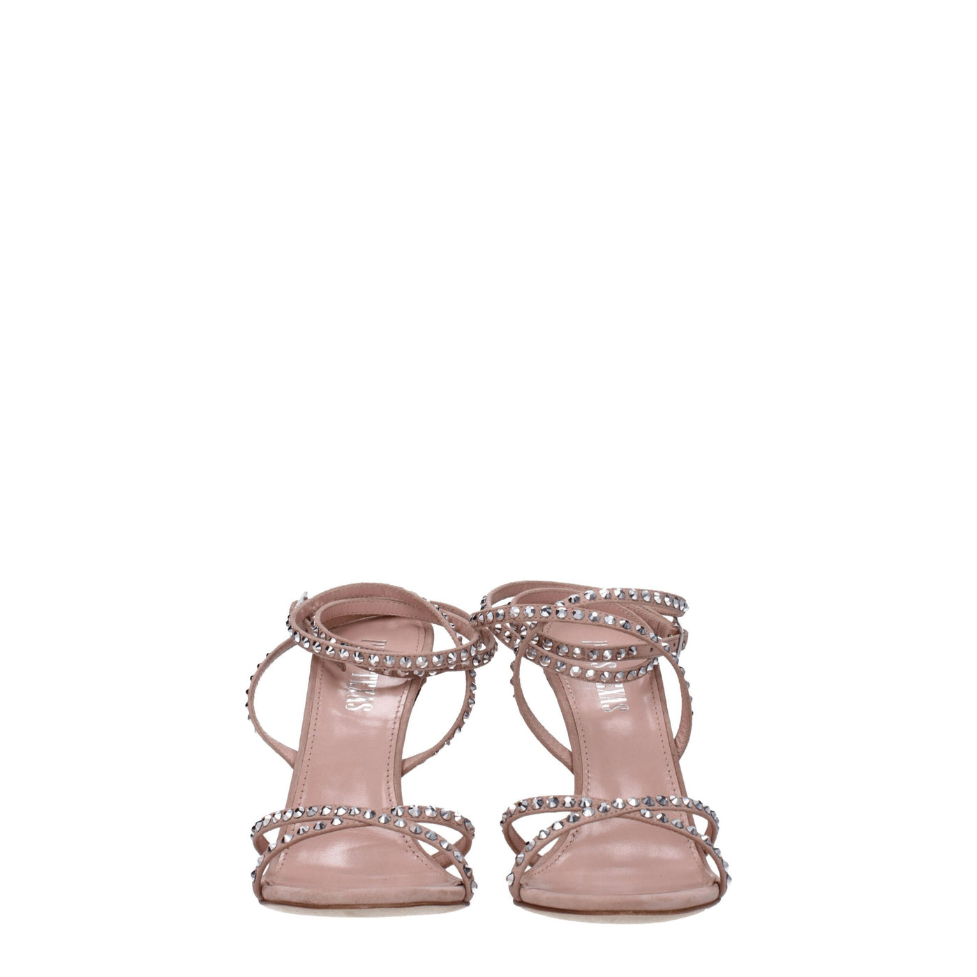 Sandales à talons aiguilles en cuir rose Paris Texas