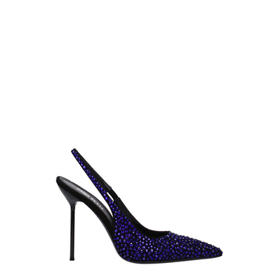 Escarpins à talons hauts en cuir noir Paris Texas