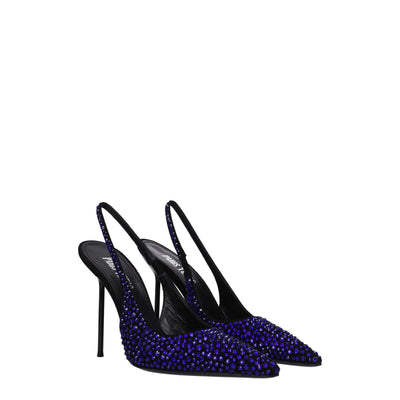 Escarpins à talons hauts en cuir noir Paris Texas