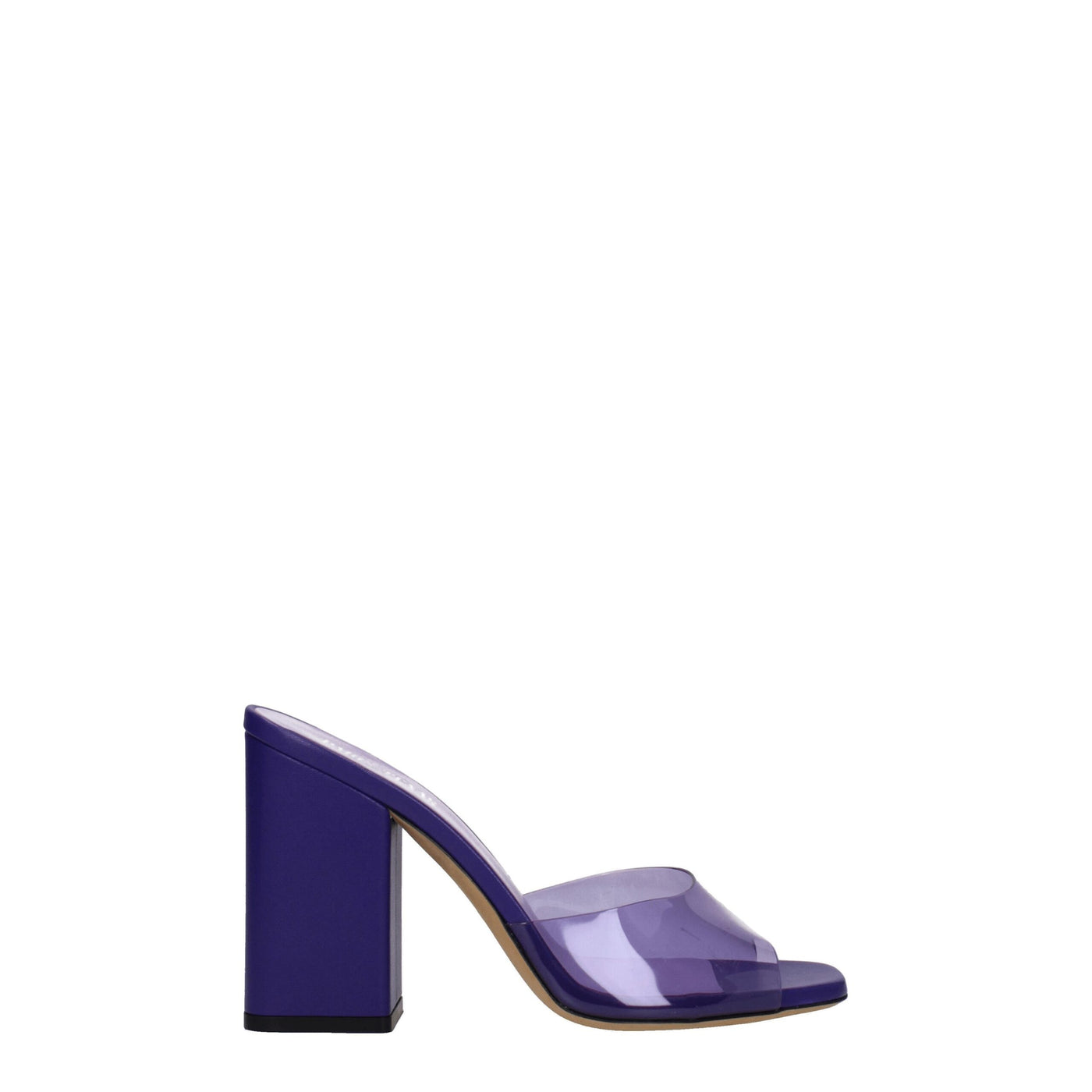 Plateformes en PVC violet Paris Texas