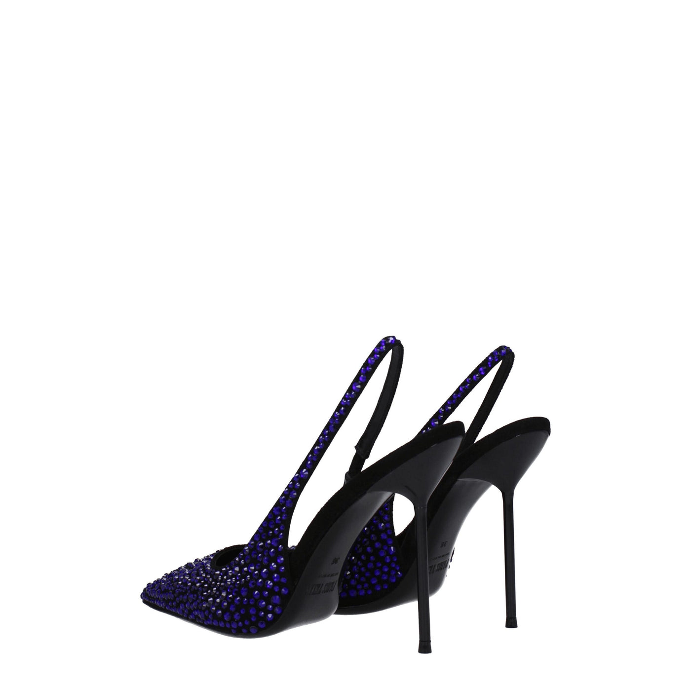 Escarpins à talons hauts en cuir noir Paris Texas