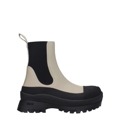 Stella McCartney zwarte leren enkellaarsjes