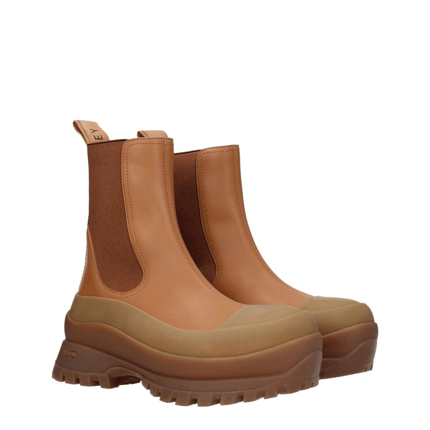 Stella McCartney Bruine Leren Enkellaarsjes