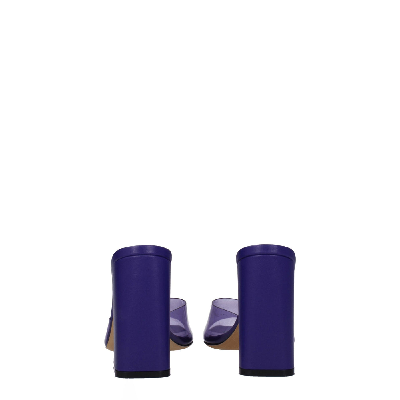 Plateformes en PVC violet Paris Texas