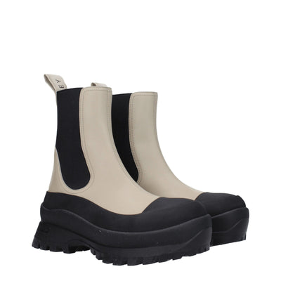 Stella McCartney zwarte leren enkellaarsjes