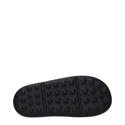 Ambush Zwarte Katoenen Pantoffels Sandalen