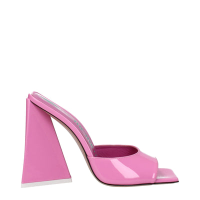 Les plateformes en cuir rose Attico
